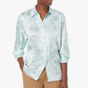 Vince Dahlia Sculpted Long Sleeve Shirt